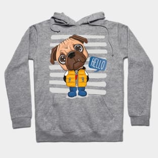 Cute Pug Dog Hoodie